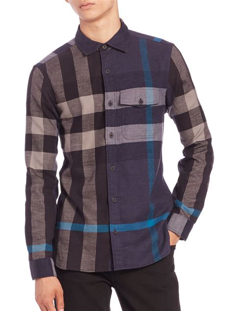 burberry london shirt price in india|Burberry check flannel shirt.